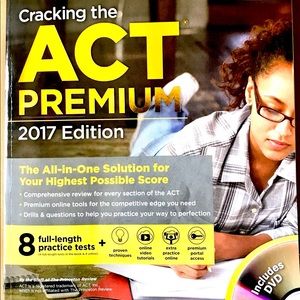 Cracking the ACT with 8 practice tests Book & DVD 2017